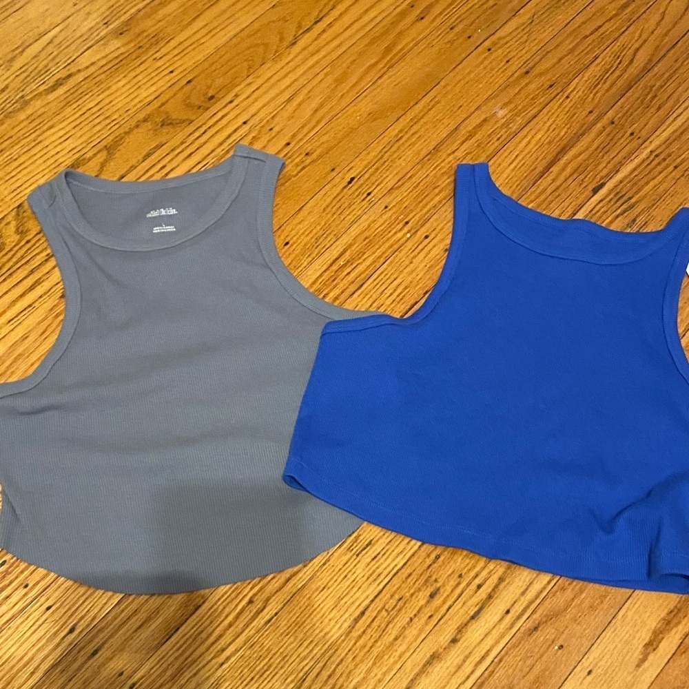 Wikd fable Tank Tops in Gray and Blue
